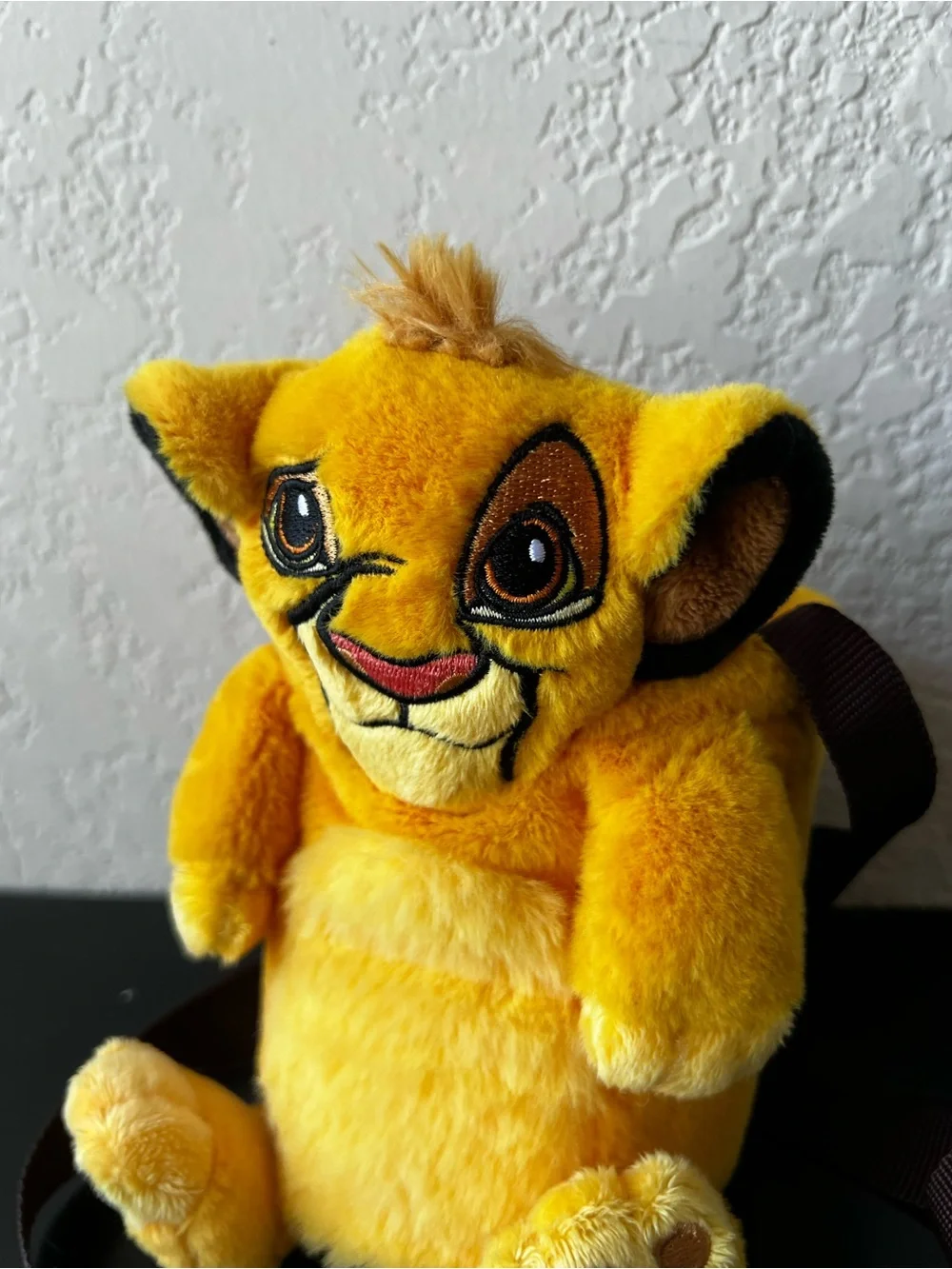 Disney Parks The Lion King Simba Plush Water Bottle Holder Crossbody Bag